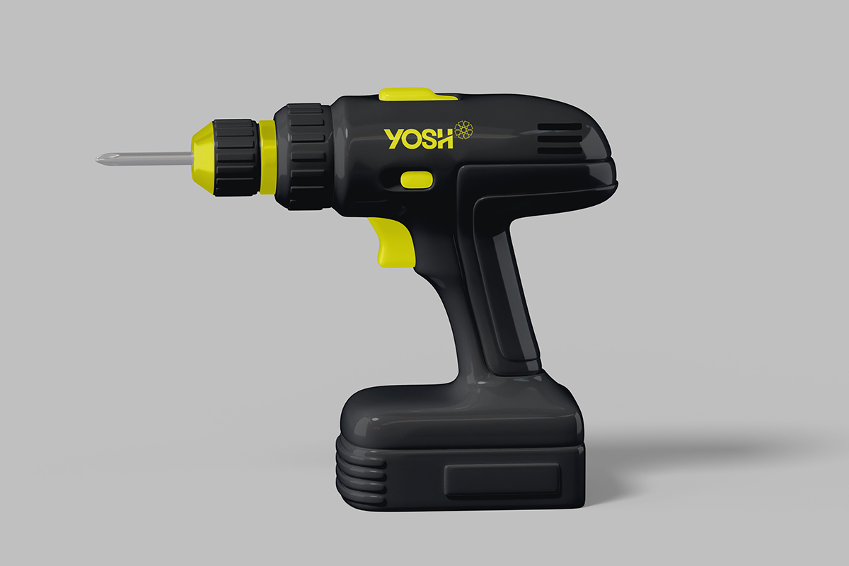 Nome empresarial e design de marca para o e-commerce YOSH, projeto de naming e branding assinado por ENTRE Design.