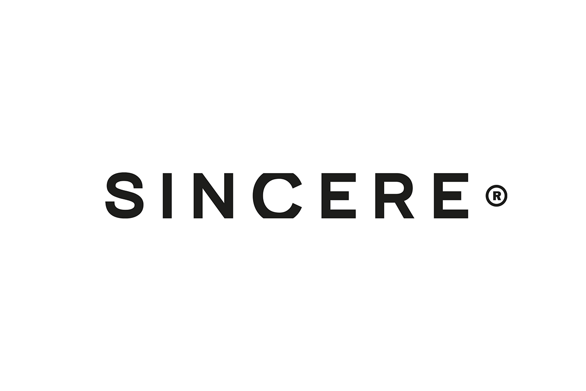 Naming e Design de marca para SINCERE. Projeto assinado por ENTRE Design.