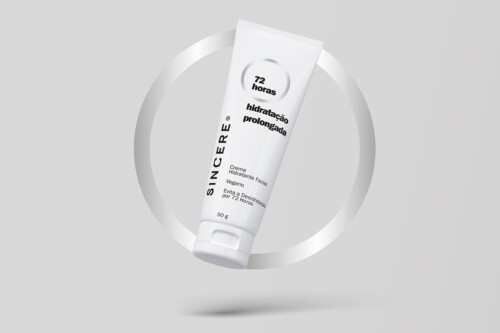Design de embalagens para dermocosméticos SINCERE. Projeto assinado por ENTRE Design.